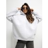 dámska mikina s kapucňou Erica šedá-oversize mikina na každý deň