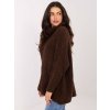 Dámsky oversize rolák Xavie hnedý (Farba tmavá hnedá, Veľkosť univerzálna)