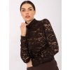 Dámsky čipkovaný top Paris hnedý (Farba hnedá, Veľkosť univerzálna)