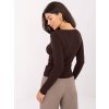 Dámsky sveter Fiona hnedý (Farba tmavá hnedá, Veľkosť S/M)