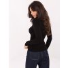 pol pl Czarny damski sweter z ozdobnym elementem 414156 3