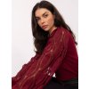 pol pl Bordowy elegancki sweter z okraglym dekoltem 415208 5