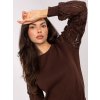 pol pl Brazowy elegancki sweter z okraglym dekoltem 415289 1