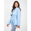 Dámsky prechodný kabát Maxa modrý (Farba bledá modrá, Veľkosť univerzálna)