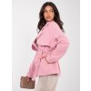 Dámsky prechodný kabát Maxa ružový (Farba bledá ružová, Veľkosť univerzálna)