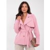 Dámsky prechodný kabát Maxa ružový (Farba bledá ružová, Veľkosť univerzálna)
