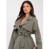 Dámsky prechodný kabát Maxa kaki (Farba kaki, Veľkosť univerzálna)
