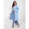 Dámsky prechodný kabát Kony modrý (Farba bledá modrá, Veľkosť univerzálna)