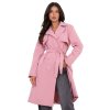Dámsky prechodný kabát Kony ružový (Farba bledá ružová, Veľkosť univerzálna)