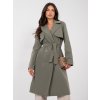 Dámsky prechodný kabát Kony kaki (Farba kaki, Veľkosť univerzálna)