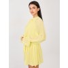 Elegantné áčkové šaty Tubin žlté (Farba bledá žltá, Veľkosť univerzálna)