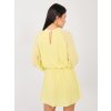 Elegantné áčkové šaty Tubin žlté (Farba bledá žltá, Veľkosť univerzálna)