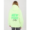 Dámska mikina Fluo zelená (Farba neónová zelená, Veľkosť univerzálna)