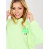 Dámska mikina Fluo zelená (Farba neónová zelená, Veľkosť univerzálna)