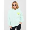 Dámska mikina Fluo tyrkysová (Farba bledá tyrkysová, Veľkosť univerzálna)