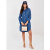 Dámske rifľové šaty Tota modré (Farba modrá, Veľkosť univerzálna)