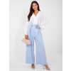 Dámske elegantné nohavice Elison modrá (Farba bledá modrá, Veľkosť univerzálna)