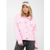 Dámska rifľová bunda Klasa ružová (Farba bledá ružová, Veľkosť univerzálna)