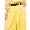 Široké elegantné nohavice Karoll žlté (Farba žltá, Veľkosť univerzálna)