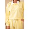 pol pl Komplet damski maselko bluza z kolnierzykiem i proste spodnie zolty 38247 3 11zon