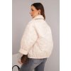 pol pl Kurtka damska wiosenna pikowana z kwiatowym wzorem bezowa 38023 4 11zon