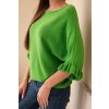 pol pl Sweter damski typu nietoperz z okraglym dekoltem zielony 38358 3 11zon