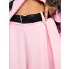 Široké elegantné nohavice Karoll ružové (Farba bledá ružová, Veľkosť univerzálna)