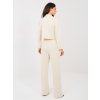 Dámsky nohavicový komplet Elen svetlobéžový (Farba bledá béžová, Veľkosť univerzálna)
