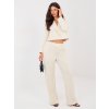 Dámsky nohavicový komplet Elen béžový- elegantný dvojdielny komplet na každý deň