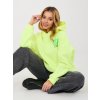 Dámska mikina Fluo žltá |  oversize moderná mikina s potlačou