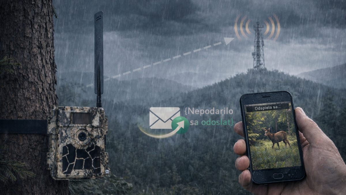 Ako zvýšiť šancu na odoslanie fotky z fotopasce v slabom signále