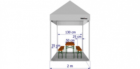  Párty stan 2x3 m