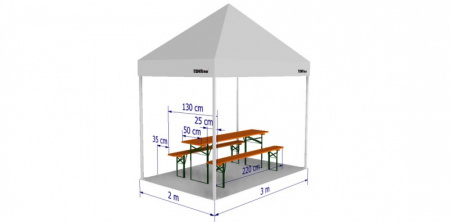   Párty stan 2x3 m