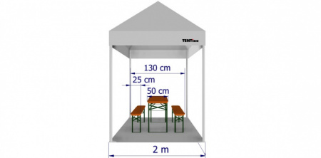  Párty stan 2x4 m