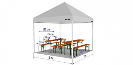  Párt stan 3x3 m