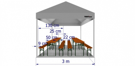  Párty stan 3x4,5 m