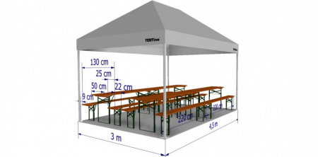  Párty stan 3x4,5 m