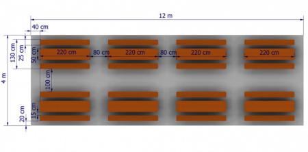  Párty stan 4x12 m