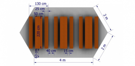  Párty stan 4x2x2 m