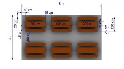 Párty stan 4x8 m 