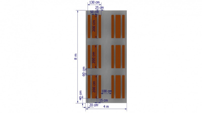  Párty stan 4x8 m