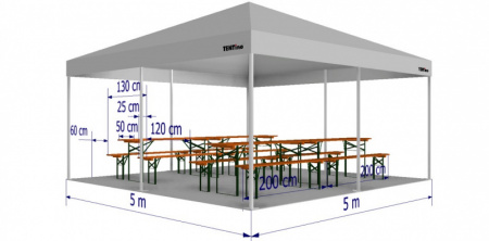  Párty stan 5x5 m