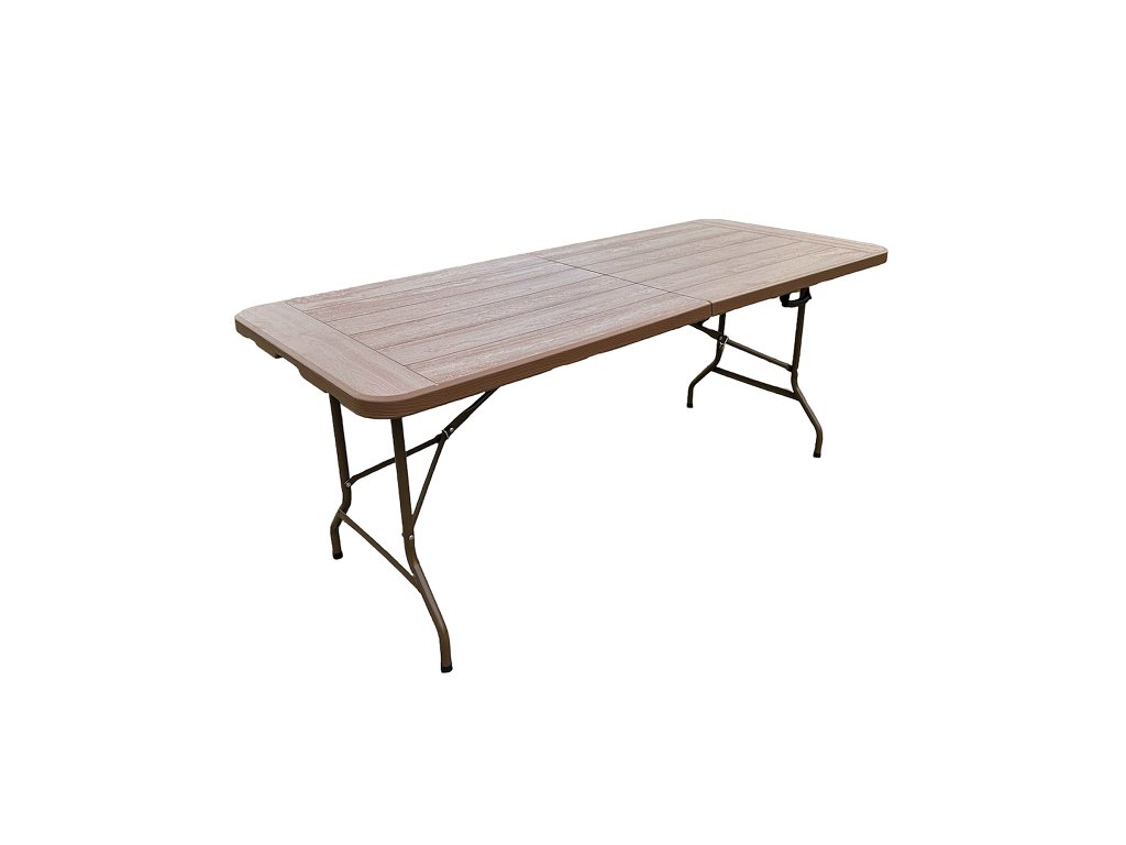 TENTino skládací stůl s imitací dřeva 1