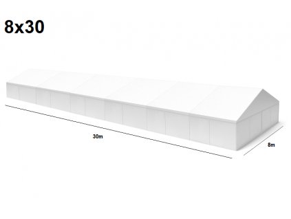 Velkokapacitní párty stan 8x30 m