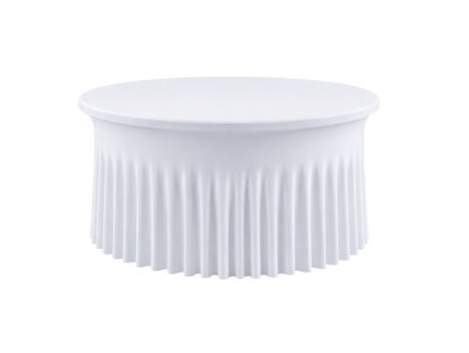 ubrus kulatý skirting bílý sukňový Photoroom