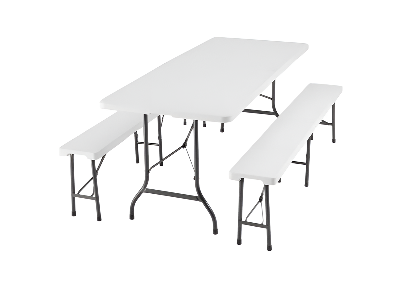 Plastový pivní set skládací - 240 cm