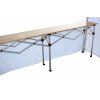 Skládací profi pult 4,28 m x 42 cm pro nůžkový stan