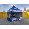 SET - Nůžkový párty stan 3x3 m EXTRA HIGH ROOF s jednostranným potiskem