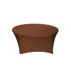 elastický ubrus na kulatý stůl hnědý