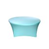 elastický ubrus na kulatý stůl světle modrý